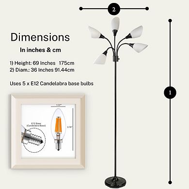 Modern Multi Head Floor Lamp