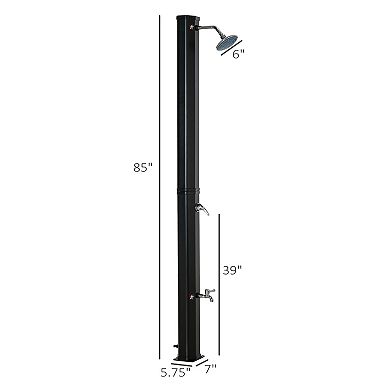 Outdoor Solar Shower W/ Hot And Cold Adjustment For Poolside Beach Pool Spa