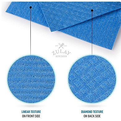 Zulay Kitchen Reusable Swedish Dishcloth (6 Pack)