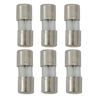 Pack of 6 Replacement Fuses for Mini Christmas Lights 3 Amps