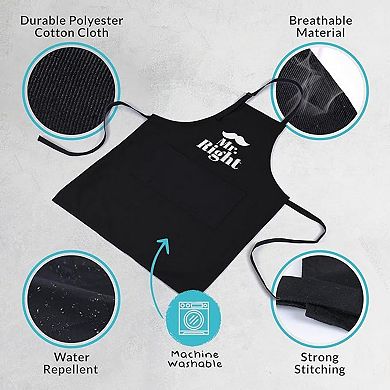 Zulay Kitchen Funny Aprons for Men, Women & Couples