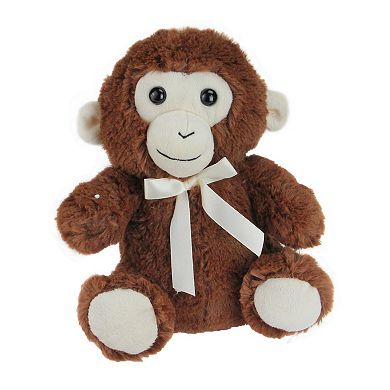 Pack of 4 Plush Sitting Bear Elephant Monkey and Panda Stuffed Animal Figures 9"