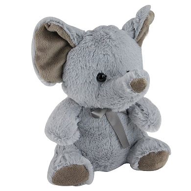 Pack of 4 Plush Sitting Bear Elephant Monkey and Panda Stuffed Animal Figures 9"