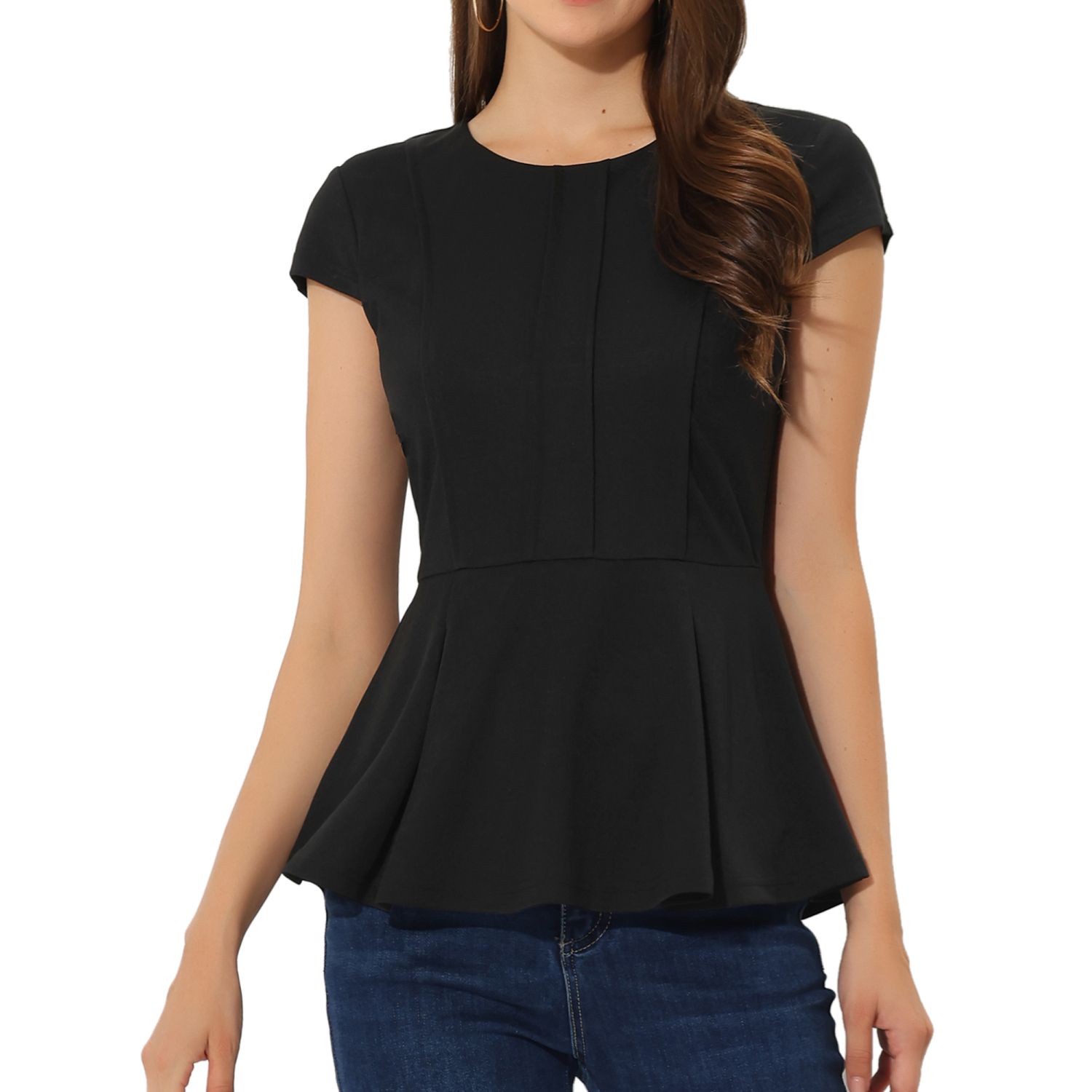 トップス agawd select Hem Rubber Blouse Lucy Elastic Hem Wrap Blouse Top | francesca's®