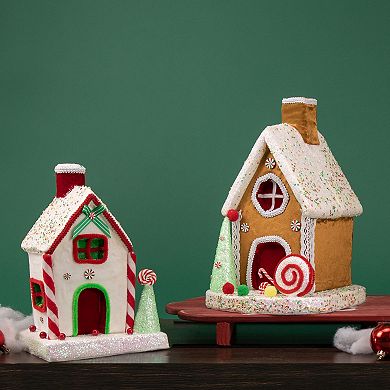 13" Gingerbread Candy House Christmas Decoration