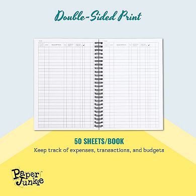 2 Pack Accounting Ledger Book for Bookkeeping, Money, Expense Books (100 Pages)