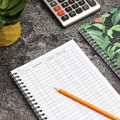 2 Pack Accounting Ledger Book for Bookkeeping, Money, Expense Books (100 Pages)