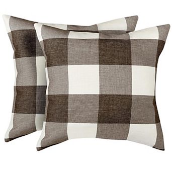 Zulay Kitchen Buffalo Plaid Throw Pillow Covers