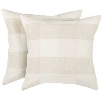 Zulay Kitchen Buffalo Plaid Throw Pillow Covers