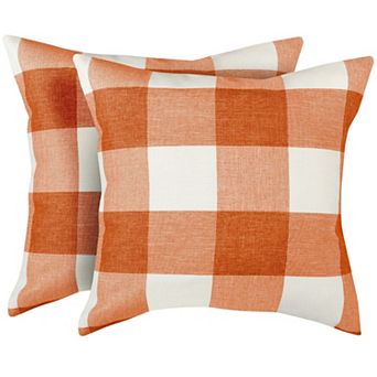 Zulay Kitchen Buffalo Plaid Throw Pillow Covers
