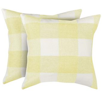 Zulay Kitchen Buffalo Plaid Throw Pillow Covers