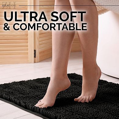 Zulay Kitchen Shaggy Soft Bathroom Rug 20x30"