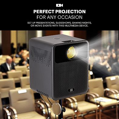 KODAK FLIK HD10 Smart Projector, 1080P Bluetooth & Wifi Projector W/Android TV