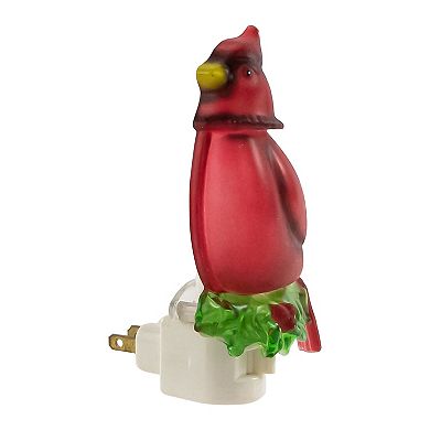 5.5" Red Cardinal Bird Christmas Night Light