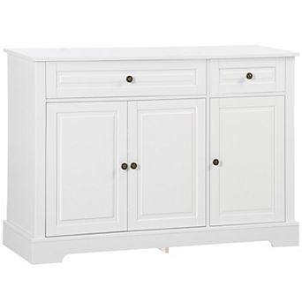 HOMCOM Modern Sideboard Buffet Cabinet with Storage Cupboards and Drawers