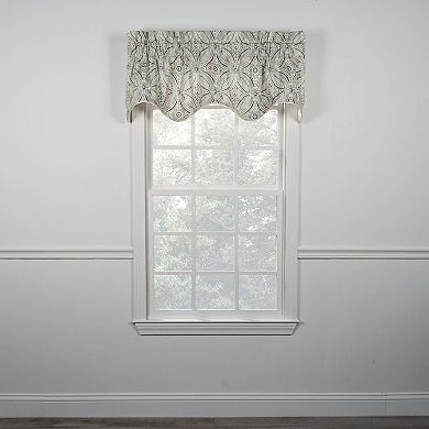 Blissfullness High Quality Room Darkening Solid Natural Color Lined Scallop Window Valance