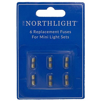 Set of 6 Replacement Fuses for C7 or C9 Christmas Lights - 3 Amps