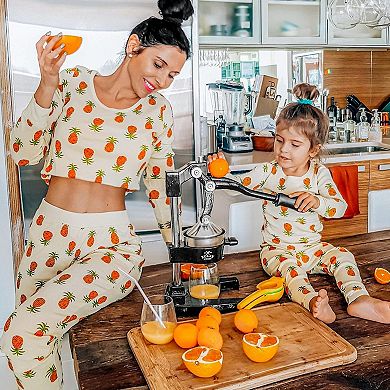 Zulay Kitchen Cast-Iron Orange Juice Squeezer - Heavy Duty Professional Citrus Juicer