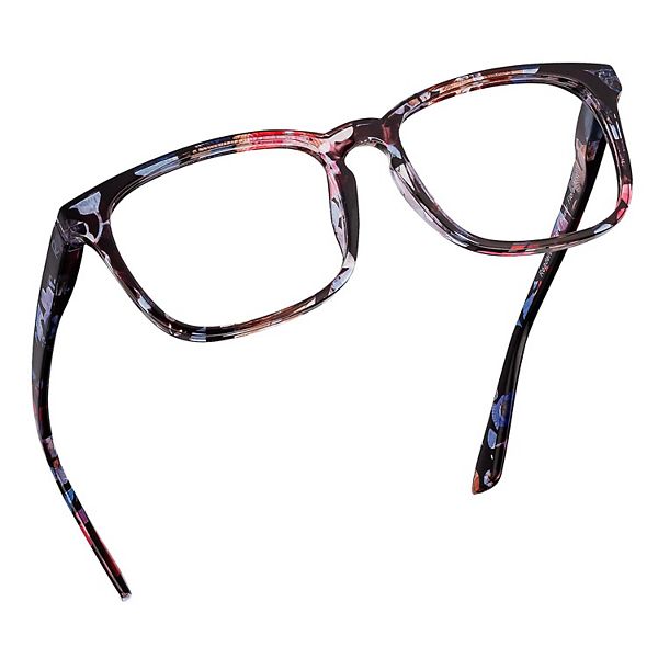 Blue Light Blocking Reading Glasses (Floral, 150 Magnification) Computer