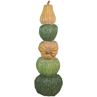 42.5" Five Tiered Stacked Pumpkins Thanksgiving Decor