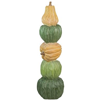 42.5" Five Tiered Stacked Pumpkins Thanksgiving Decor