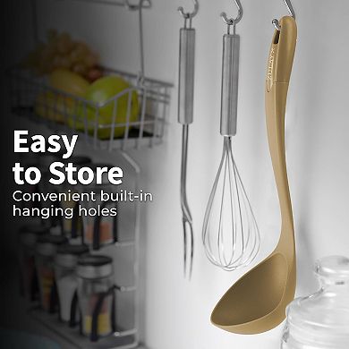 Zulay Kitchen Soup Ladle Spoon with Comfortable Grip