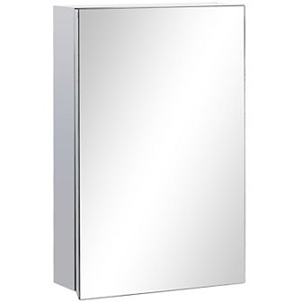 Kleankin Bathroom Cabinet Wall Mounted Mirror Cabinet With Hinged Door