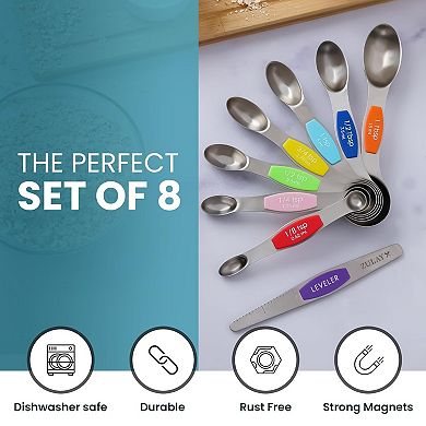 Magnetic Measuring Spoons - Set of 8