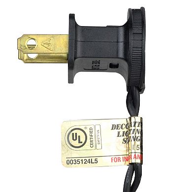 50-Count Purple Mini Christmas Lights Set 10ft Black Wire