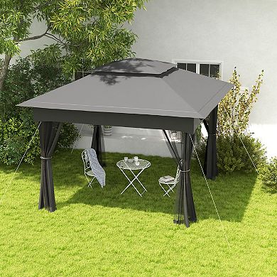 Outsunny 11' X 11' Pop-up Gazebo Canopy With Carrying Bag