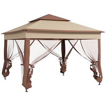 Outsunny 11' X 11' Pop-up Gazebo Canopy With Carrying Bag
