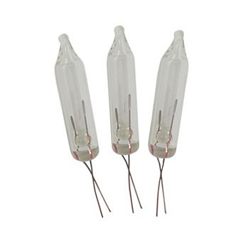 Pack of 5 Clear Christmas Replacement Bulbs 3.5 Volts