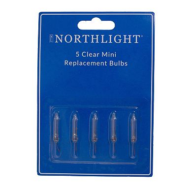Pack of 5 Clear Christmas Replacement Bulbs 3.5 Volts