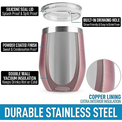 Insulated Wine Tumbler With Lid