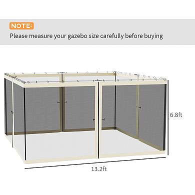 Outsunny 13ft x 13' Replacement Netting for Patio Gazebo