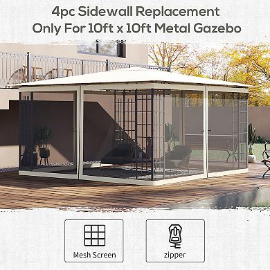 Outsunny 13ft x 13' Replacement Netting for Patio Gazebo