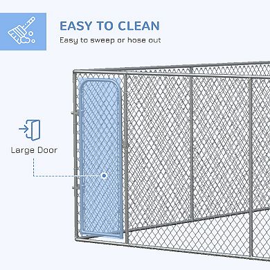 PawHut Dog Playpen, Dog Exercise Pen Dog Run Enclosure, 172.2 Sq. Ft