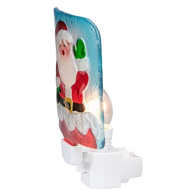 6" Red and White Santa Claus Christmas Night Light
