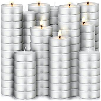 Zulay Kitchen 150 Pack Tea Lights Candles - Unscented Tealight Candles Pack by Simple Craft