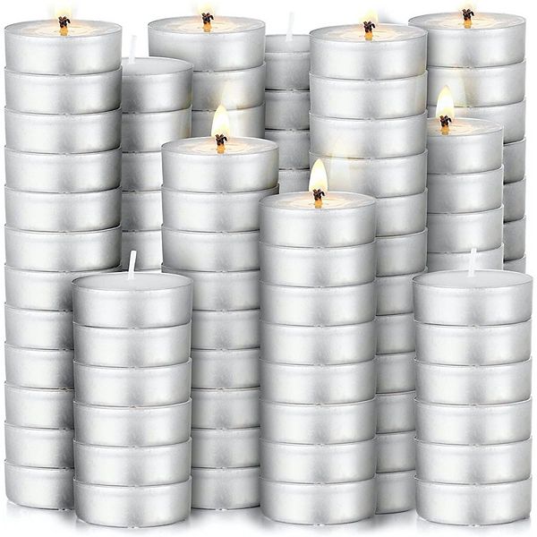 Zulay Kitchen 150 Pack Tea Lights Candles - Unscented Tealight Candles ...