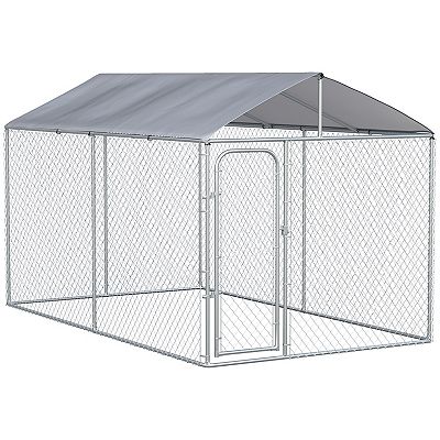 PawHut Dog Kennel Heavy Duty Playpen with Galvanized Steel