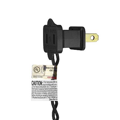 25 Count Warm White LED C9 Christmas Lights 16 ft Black Wire