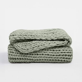 Oversized Chunky Hand-knit Throw Blanket - Urban Loft