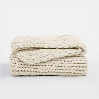 Oversized Chunky Hand-knit Throw Blanket - Urban Loft