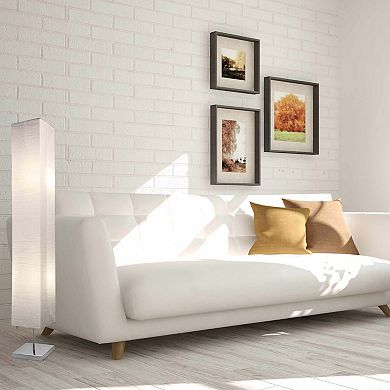 Honors Floor Lamp Paper And Chrome Standing Lamp - (2-Pack)