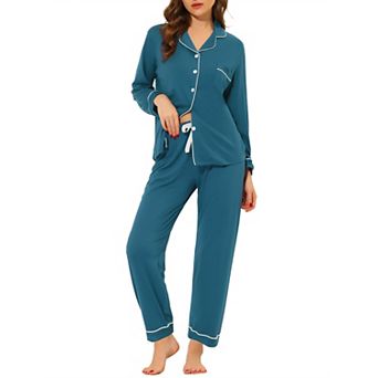 Women's Pajama Sleep Shirt Nightwear Sleepwear Lounge Modal Pj Sets