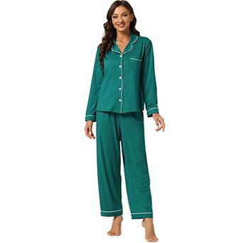 Women's Pajama Sleep Shirt Nightwear Sleepwear Lounge Modal Pj Sets