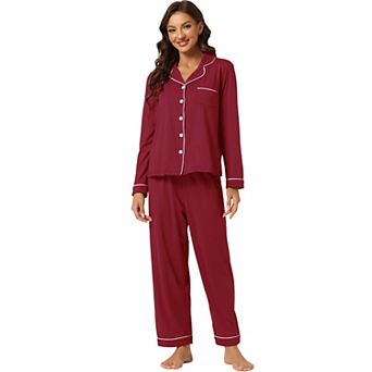Women's Pajama Sleep Shirt Nightwear Sleepwear Lounge Modal Pj Sets