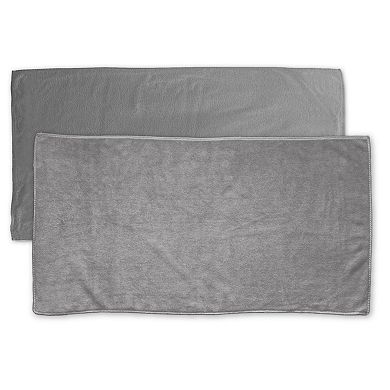 Scala Microfiber Hair Towel Wrap Rectangle Twist for Women (2 Pack)