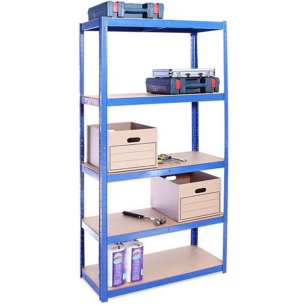 Heavy Duty Garage Shelving Units 5 Tier 2000LB Capacity 5 Year Warranty - Blue (ONE SIZE)